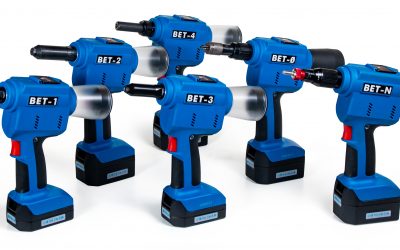 NEW RANGE OF BRALO BATTERY RIVETING TOOLS BET:  1 BATTERY SYSTEM, 6 RIVETERS